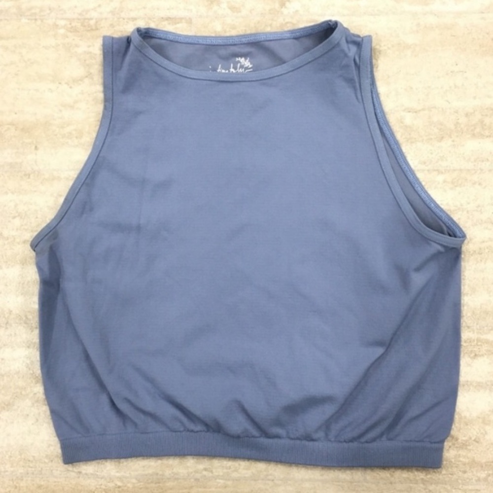 Free People Intimately High Neck Seamless Crop Top